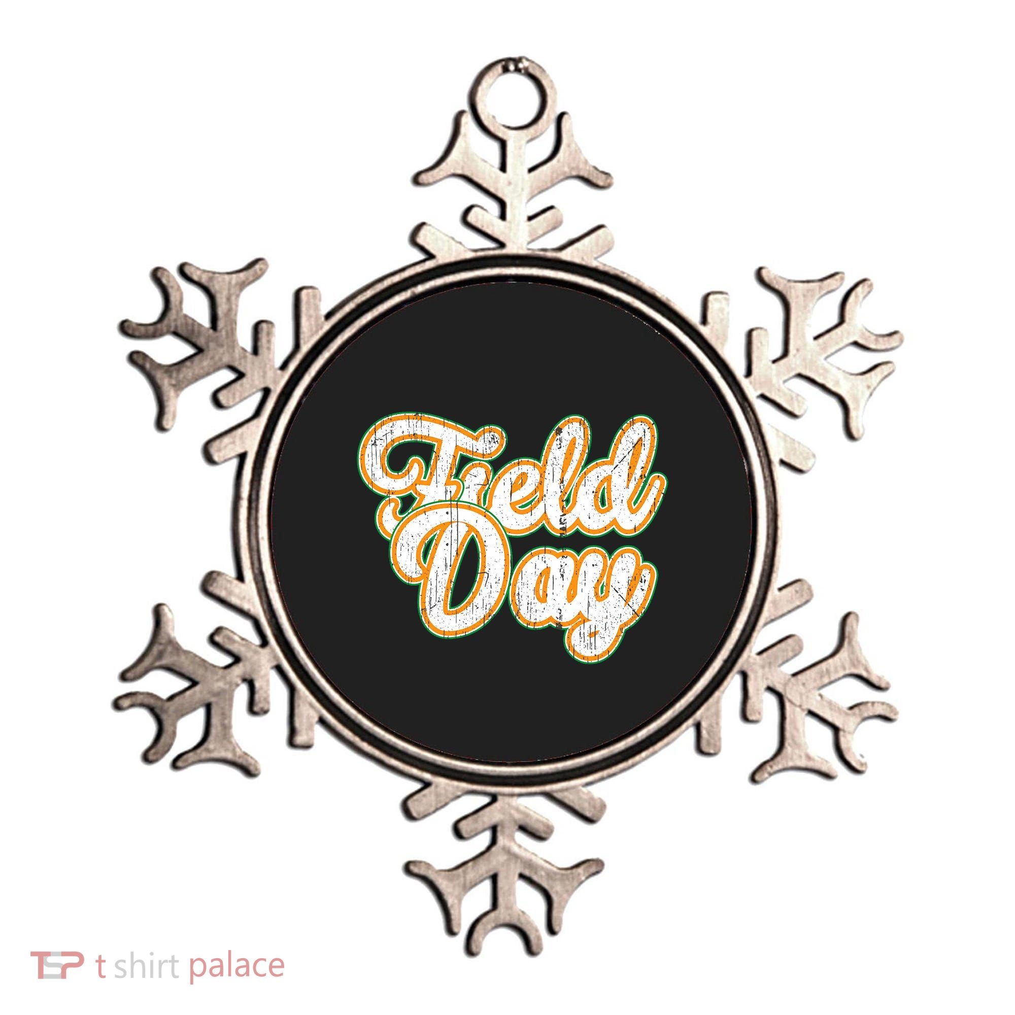 Field Day Retro Orange Field Day Games Adults Teachers Ornament