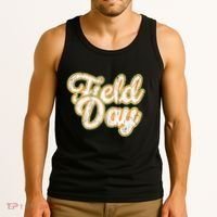 Field Day Retro Orange Field Day Games Adults Teachers Tank Top thumb 3