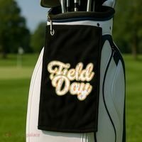 Field Day Retro Orange Field Day Games Adults Teachers Golf Towel thumb 2