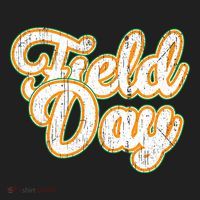Field Day Retro Orange Field Day Games Adults Teachers Golf Towel thumb 3