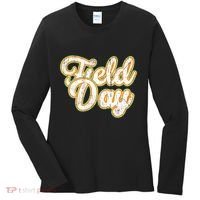 Field Day Retro Orange Field Day Games Adults Teachers Women's Long Sleeve Shirt thumb 0