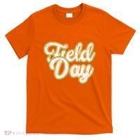 Field Day Retro Orange Field Day Games Adults Teachers T-Shirt thumb 0