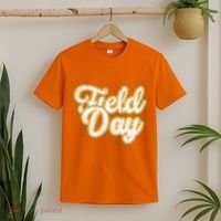 Field Day Retro Orange Field Day Games Adults Teachers T-Shirt thumb 2
