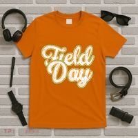 Field Day Retro Orange Field Day Games Adults Teachers T-Shirt thumb 5