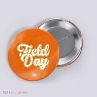 Field Day Retro Orange Field Day Games Adults Teachers Button thumb 0