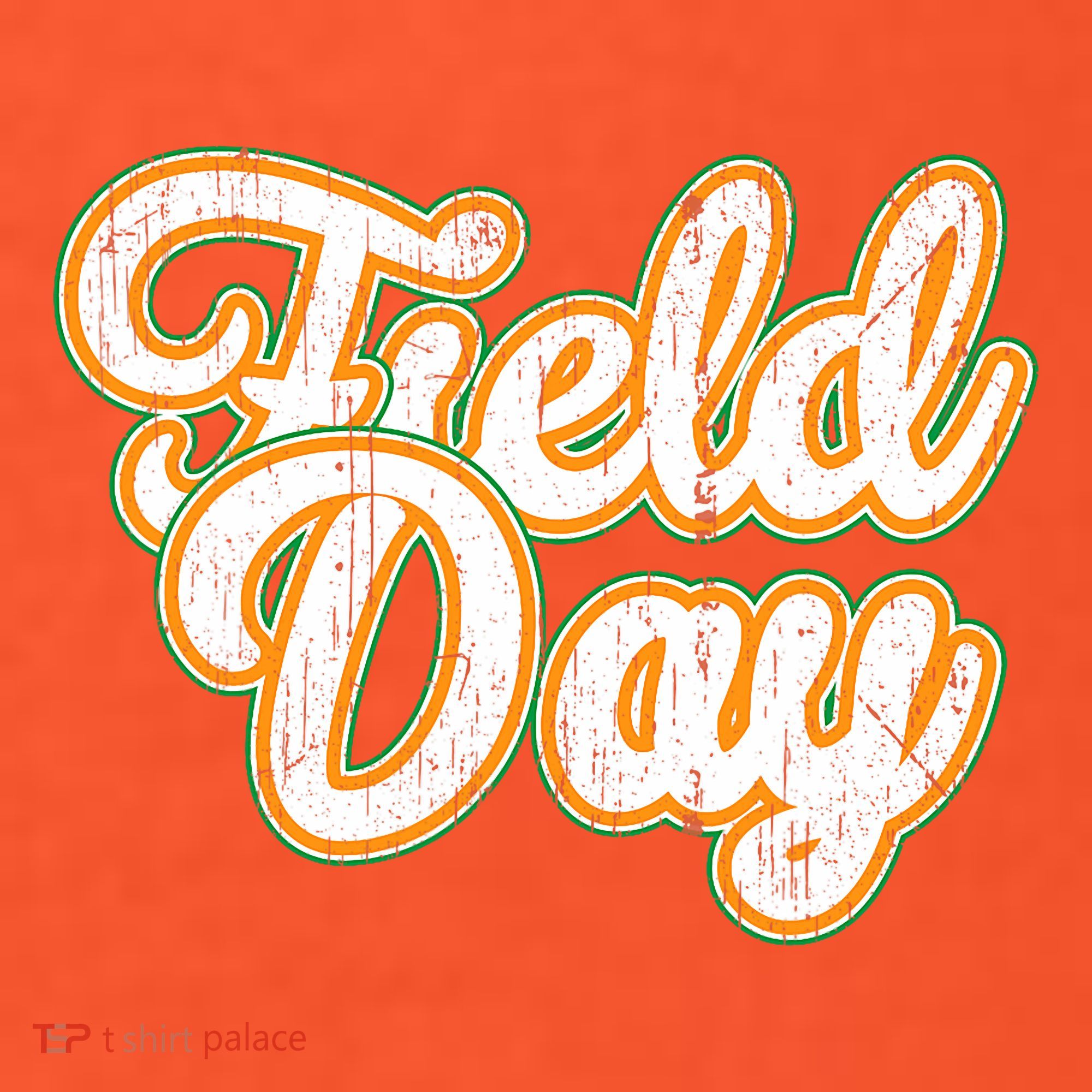 Field Day Retro Orange Field Day Games Adults Teachers Mousepad