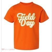 Field Day Retro Orange Field Day Games Adults Teachers Toddler T-Shirt thumb 0