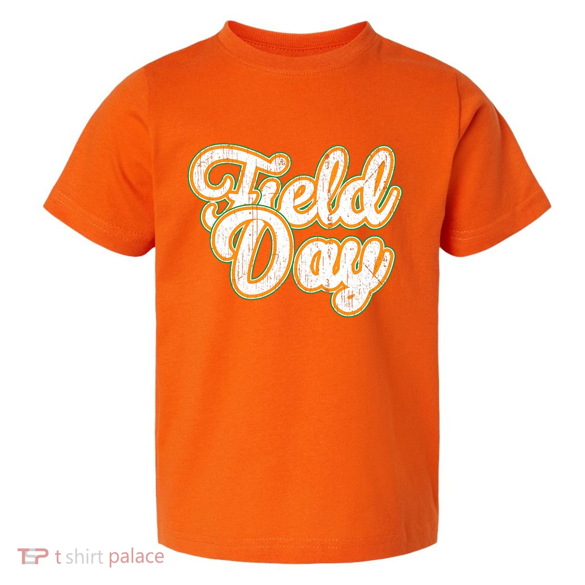 Field Day Retro Orange Field Day Games Adults Teachers Toddler T-Shirt