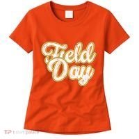 Field Day Retro Orange Field Day Games Adults Teachers Women's T-Shirt thumb 0