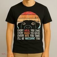 Funny Dog Retro Dog Ill Be Watching You Dog Dog Lover T-Shirt thumb 3