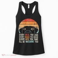Funny Dog Retro Dog Ill Be Watching You Dog Dog Lover Women's Tank Top thumb 0
