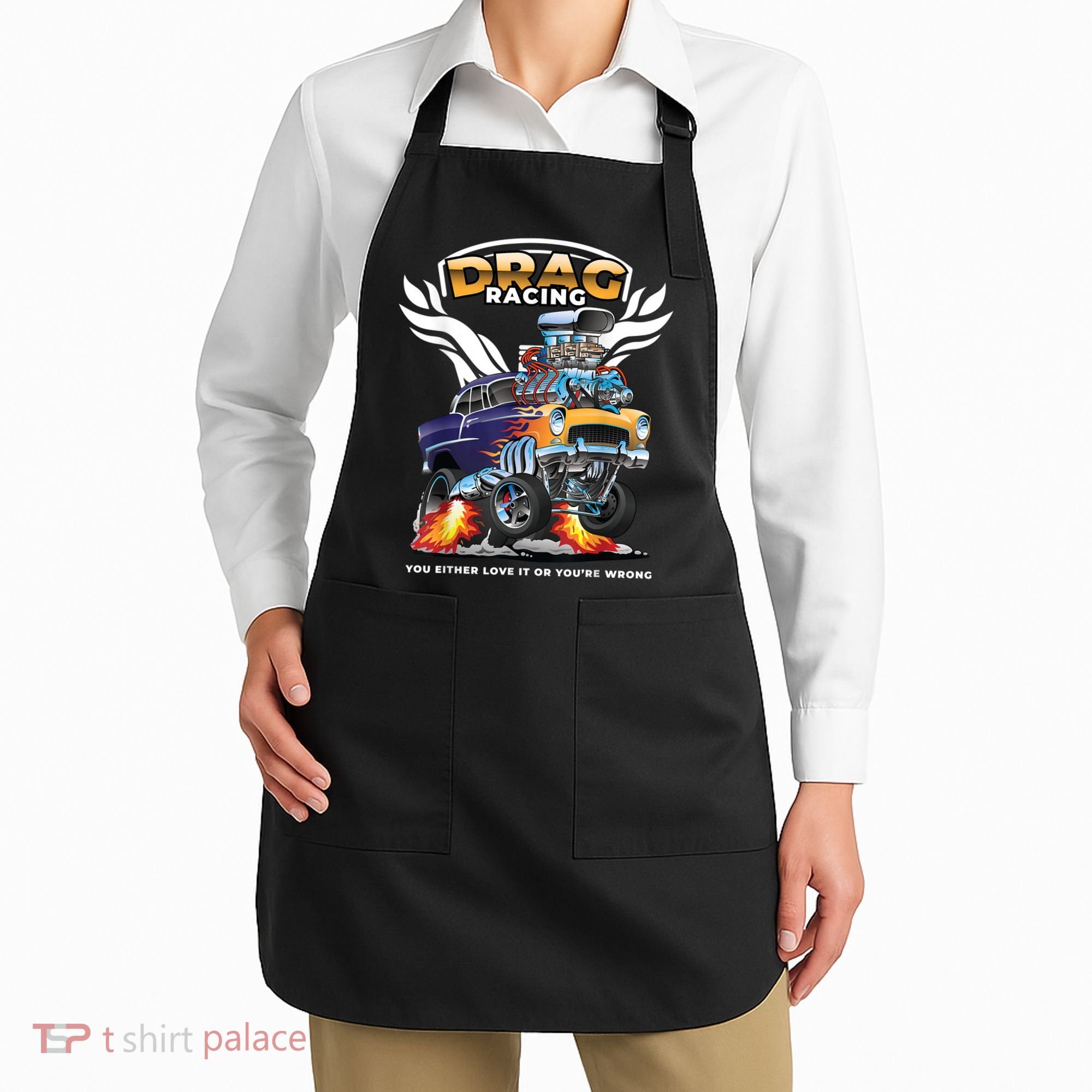 Funny Drag Racing Apron