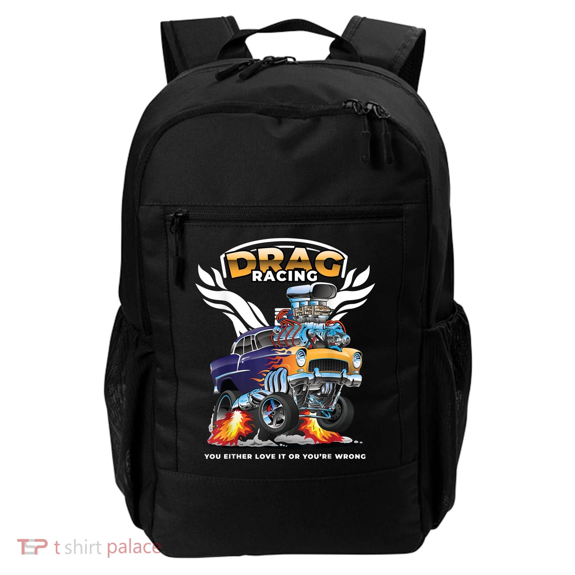 Funny Drag Racing Backpack
