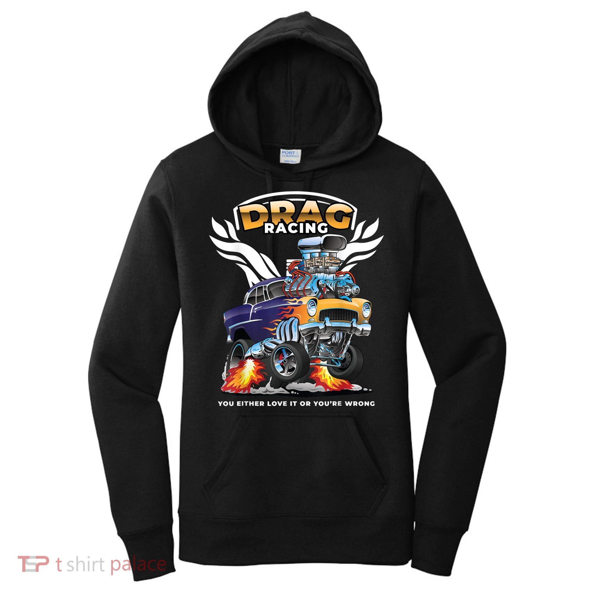Funny Drag Racing Women's Hoodie