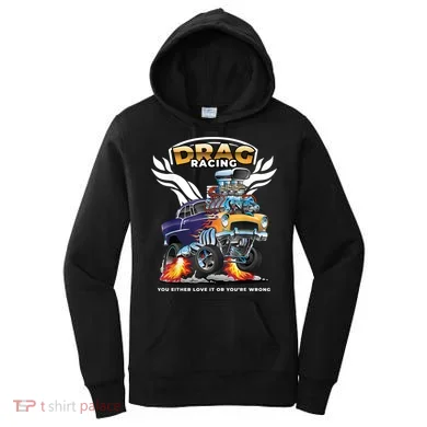 Funny Drag Racing Women's Hoodie