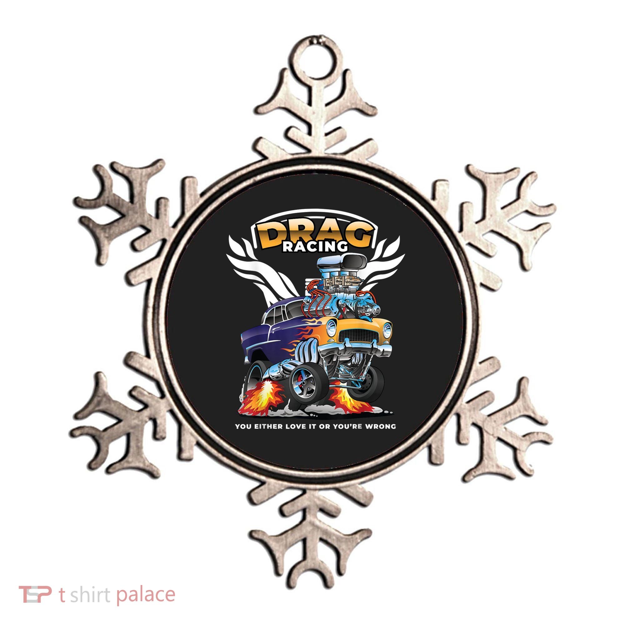 Funny Drag Racing Ornament
