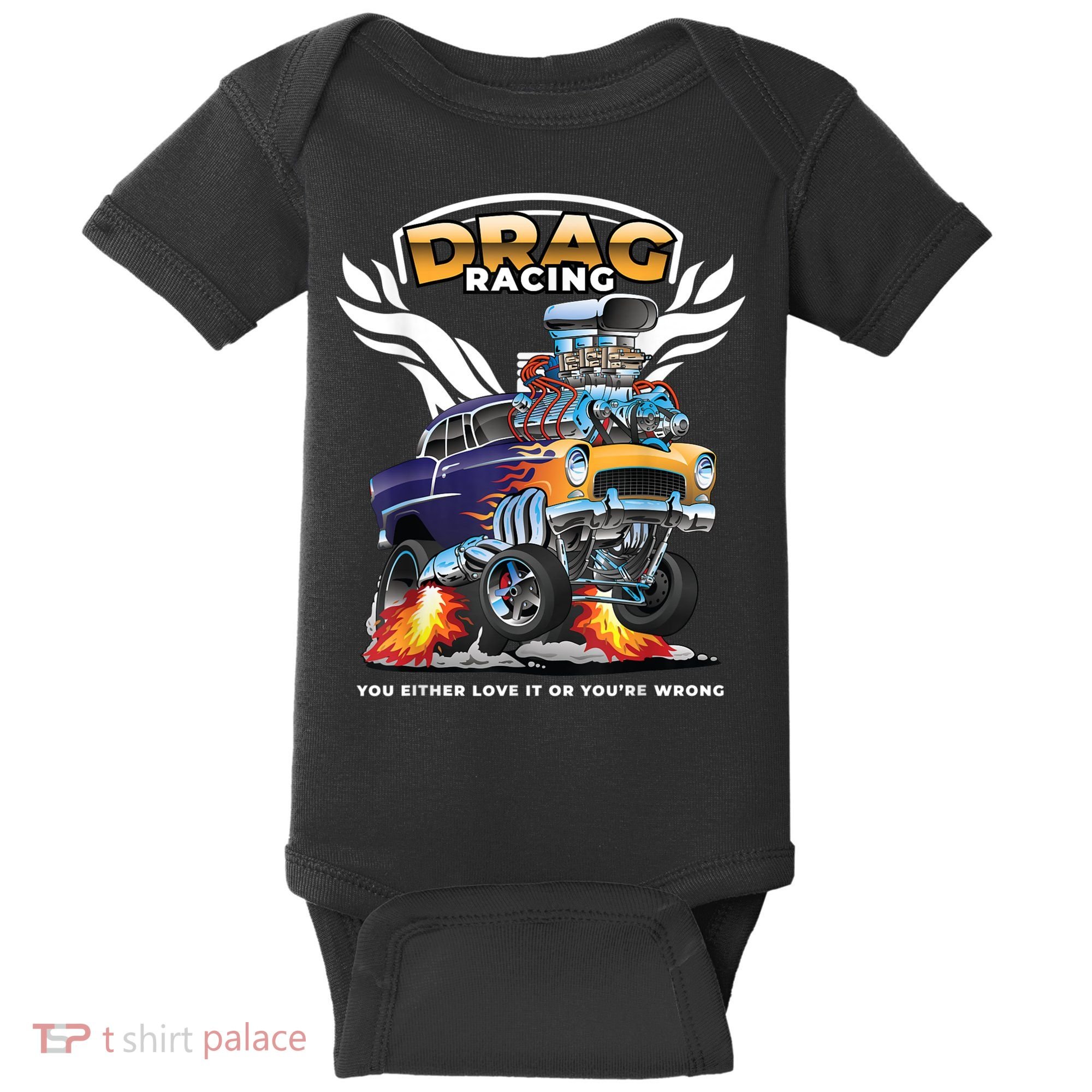 Funny Drag Racing Baby Bodysuit