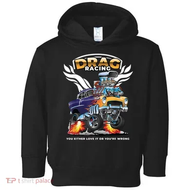 Funny Drag Racing Toddler Hoodie