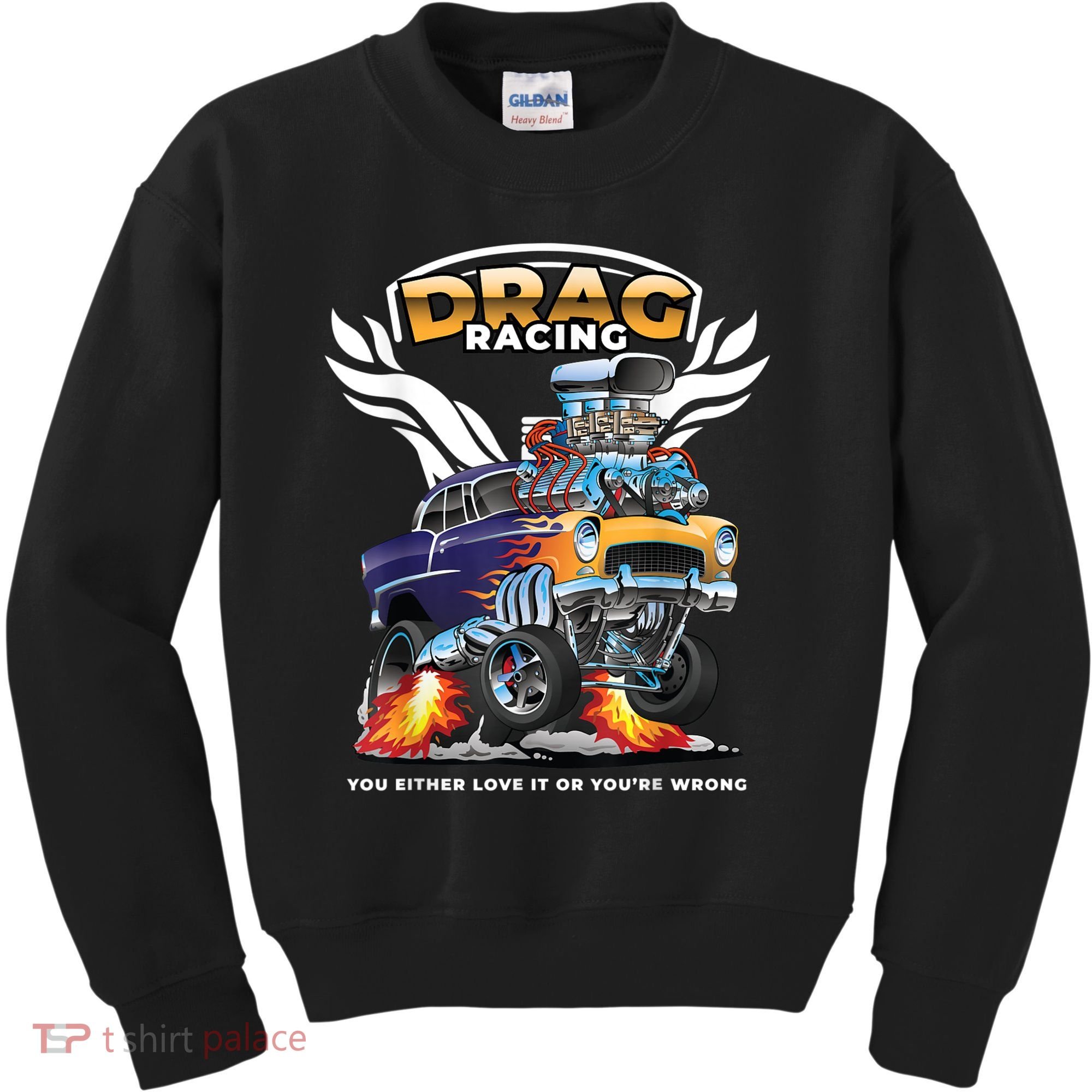Funny Drag Racing Kids Sweatshirt