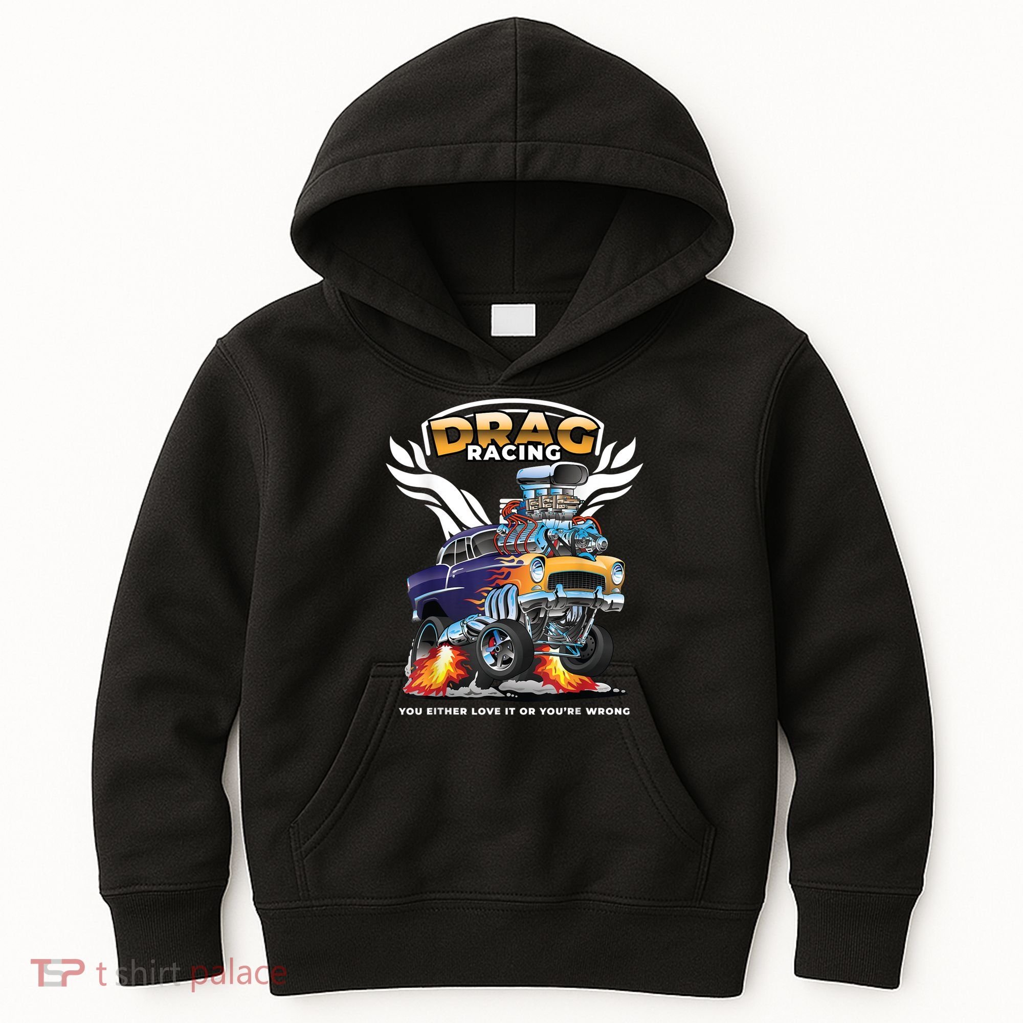 Funny Drag Racing Kids Hoodie