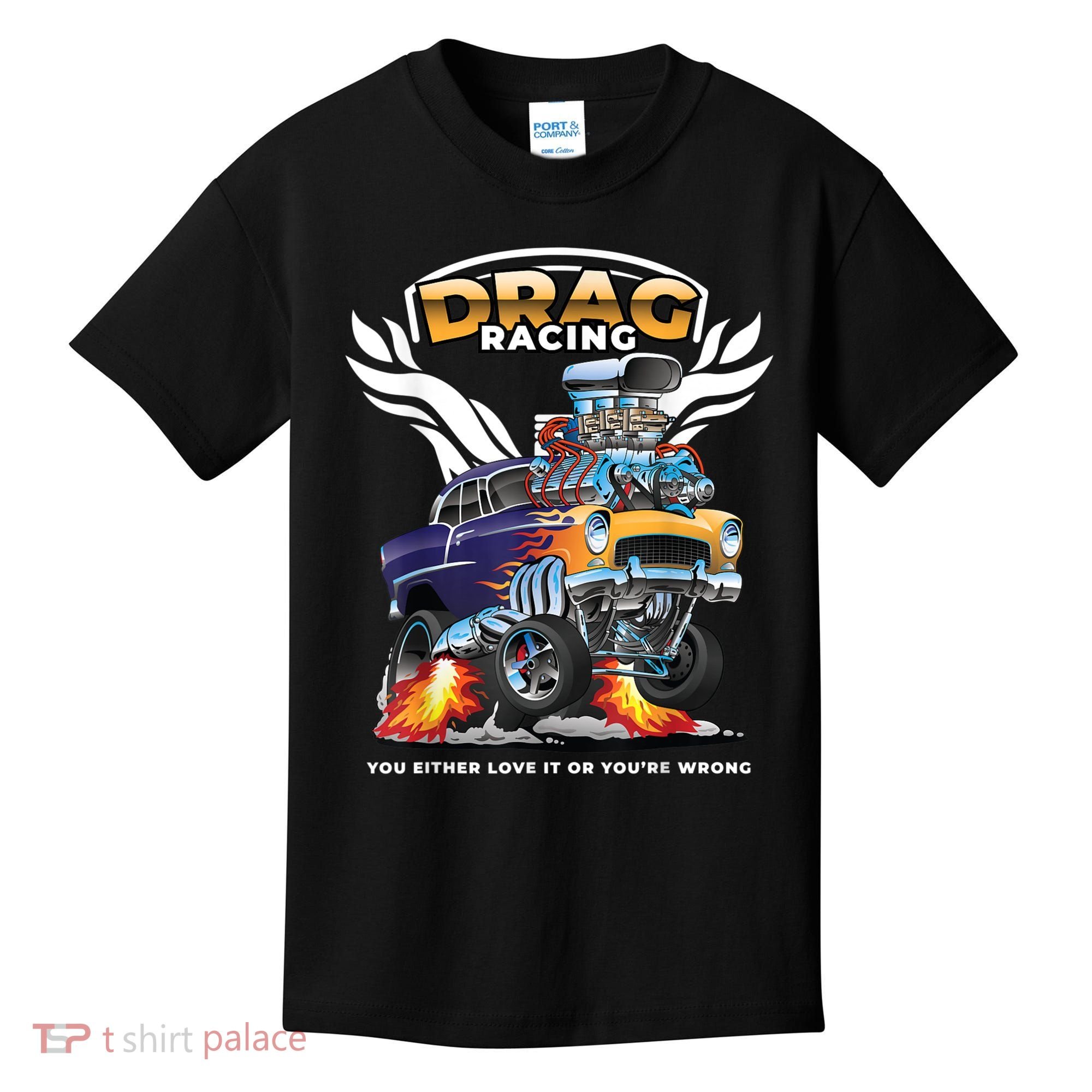 Funny Drag Racing Kids T-Shirt