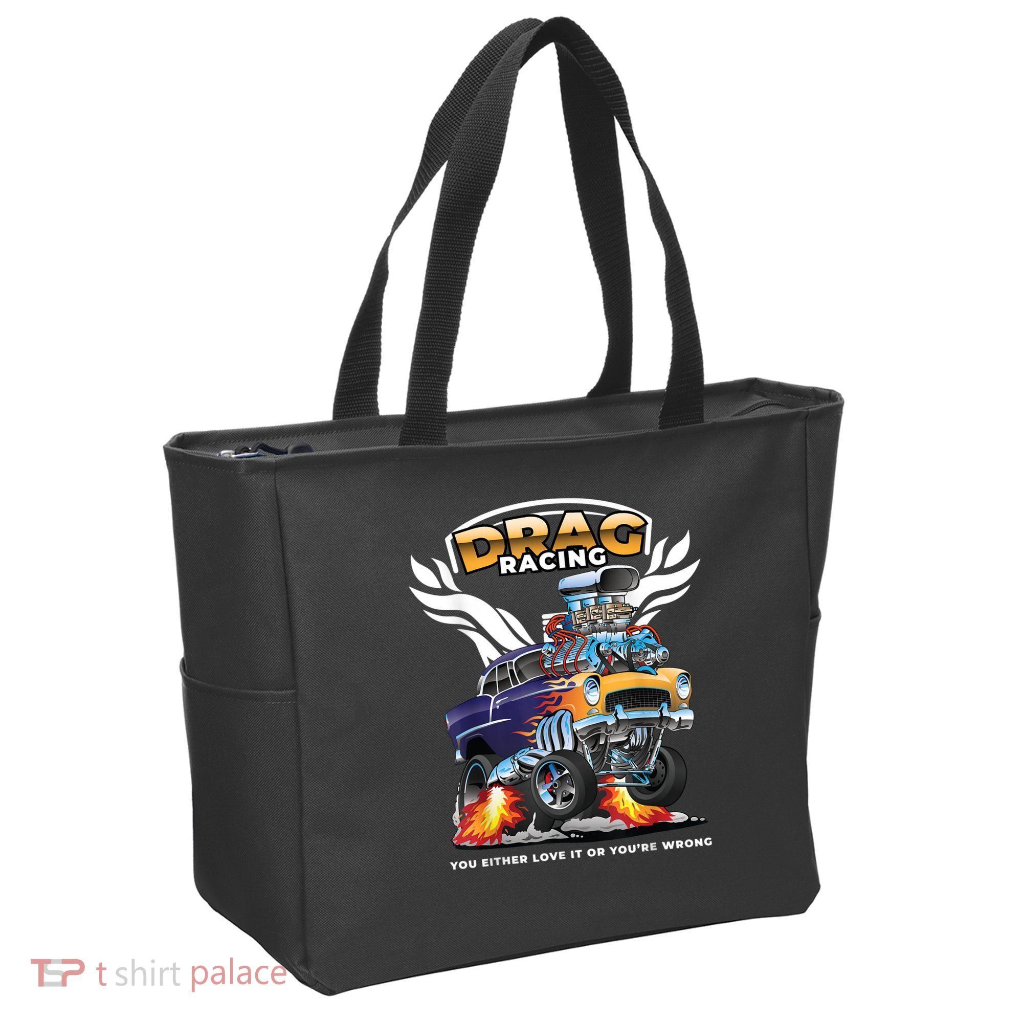 Funny Drag Racing Tote Bag