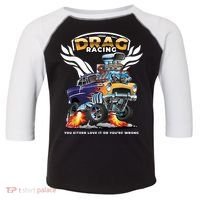 Funny Drag Racing Toddler Fine Jersey T-Shirt thumb 0