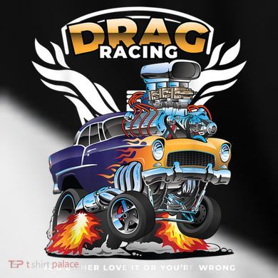 Funny Drag Racing Toddler Fine Jersey T-Shirt