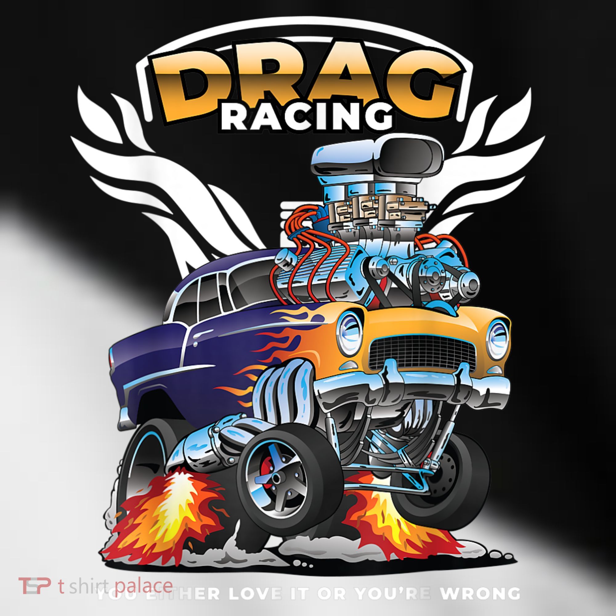 Funny Drag Racing Toddler Fine Jersey T-Shirt