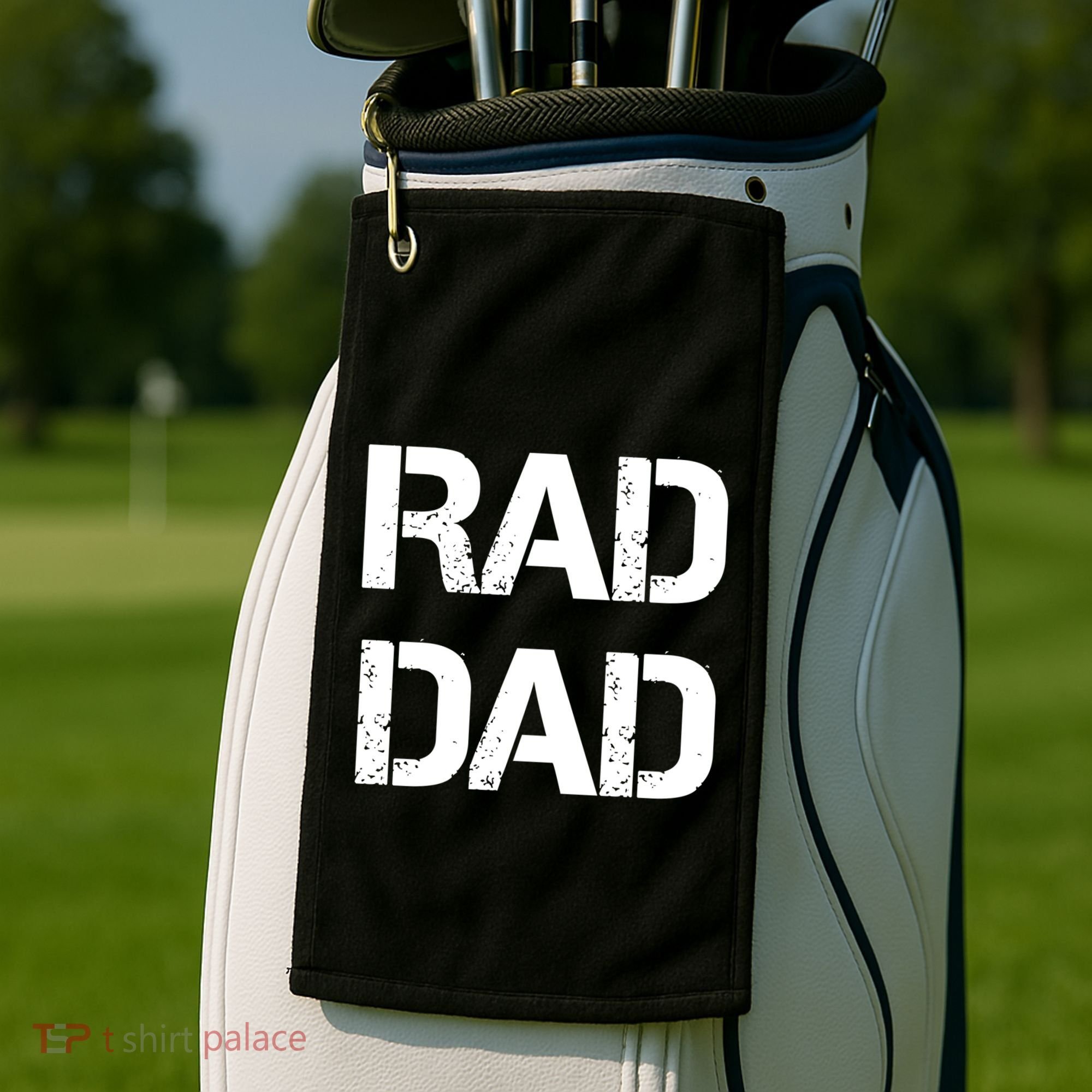 Fathers Day Rad Dad Rad Like Dad Gift Golf Towel