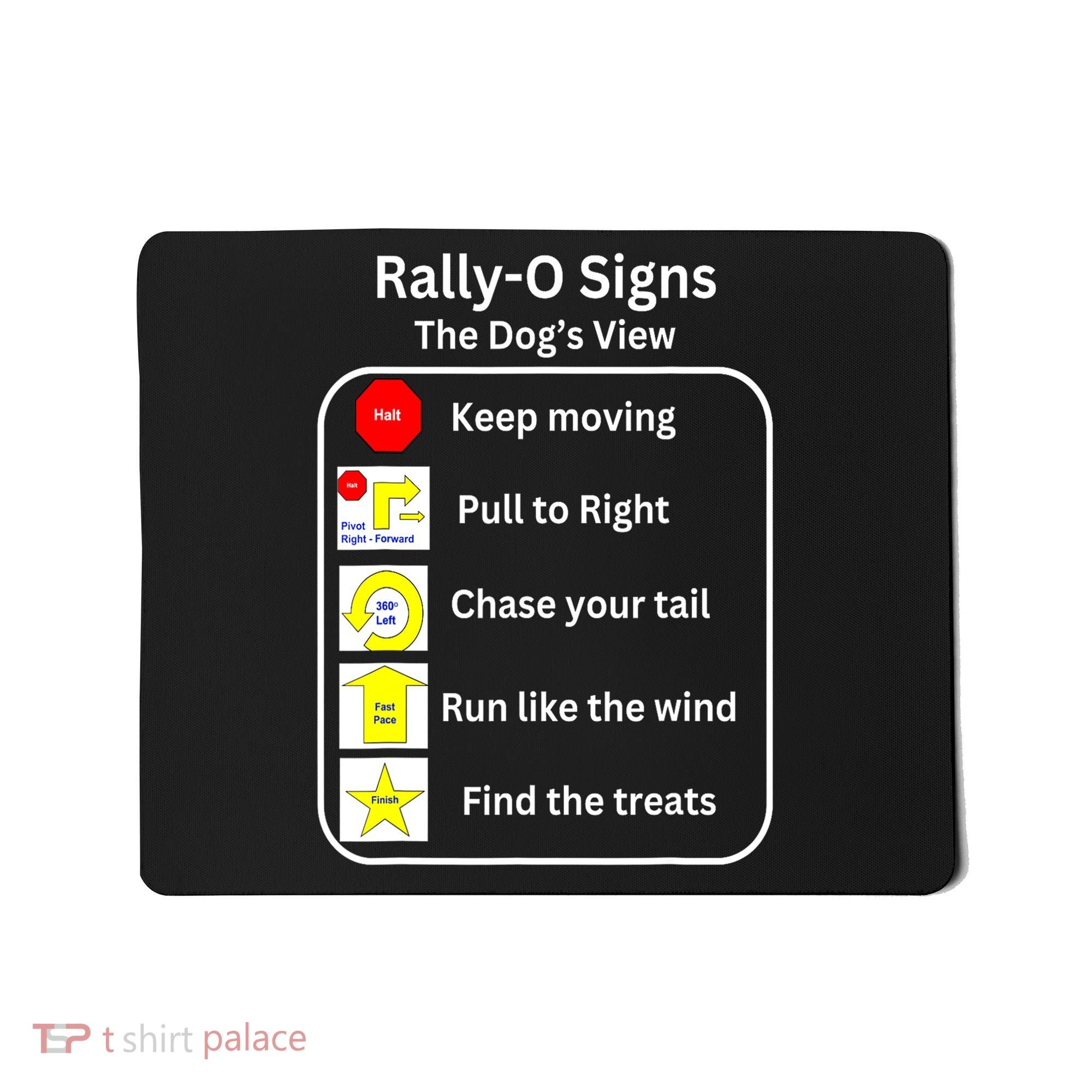 Funny Dog Rally Obedience Gift Mousepad