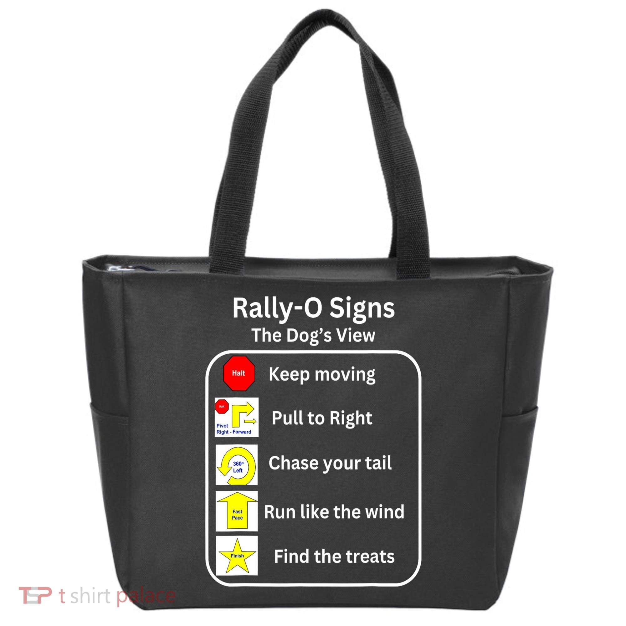 Funny Dog Rally Obedience Gift Tote Bag