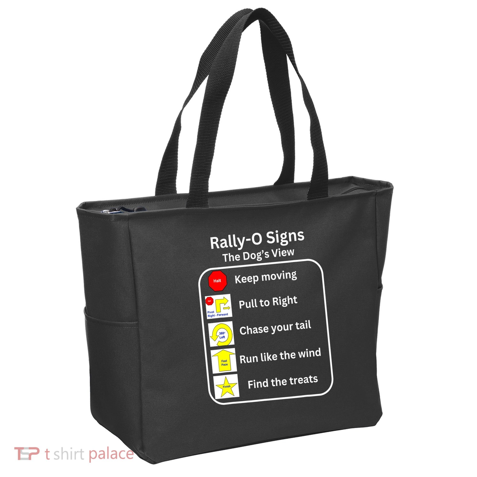 Funny Dog Rally Obedience Gift Tote Bag