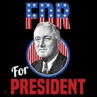 Franklin Delano Roosevelt Fdr For President Campaign Gift Women's Hoodie thumb 2