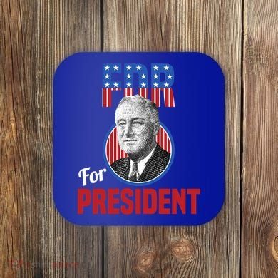 Franklin Delano Roosevelt Fdr For President Campaign Gift Coaster