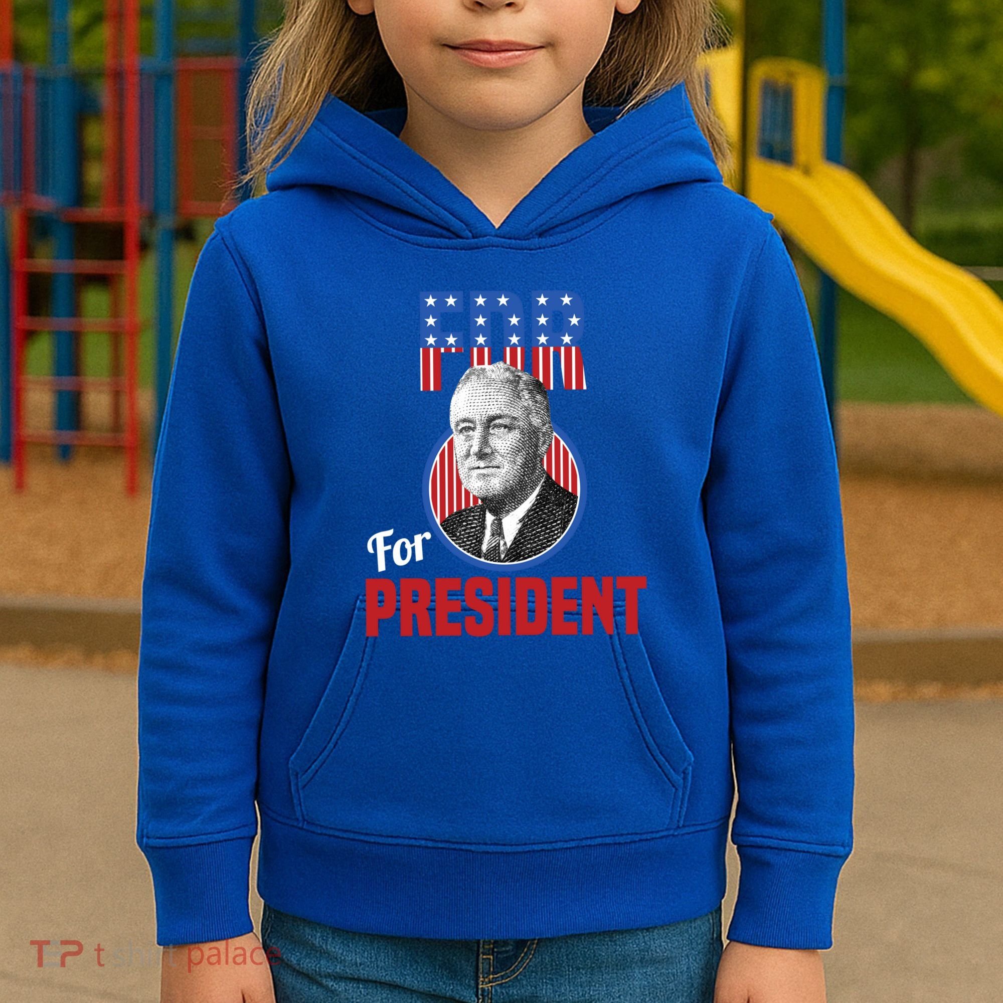 Franklin Delano Roosevelt Fdr For President Campaign Gift Kids Hoodie