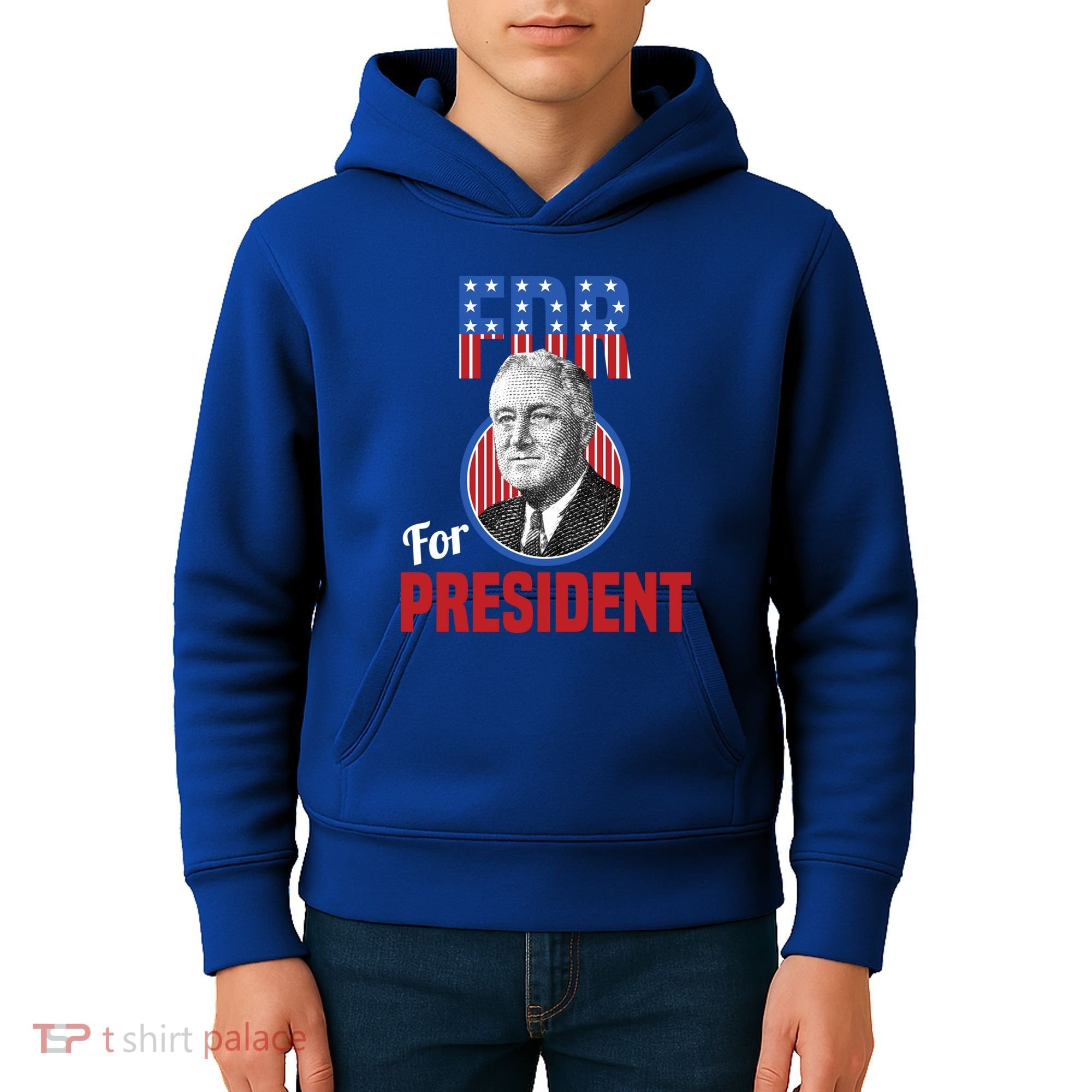 Franklin Delano Roosevelt Fdr For President Campaign Gift Kids Hoodie