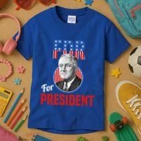 Franklin Delano Roosevelt Fdr For President Campaign Gift Kids T-Shirt thumb 3