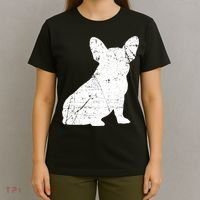Fine Distressed Retro Vintage French Bulldog Pet Dog Mom Gift T-Shirt thumb 4