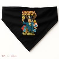 Franklin D Roosevelt The Presidential Chronicles USA-Made Doggie Bandana thumb 0
