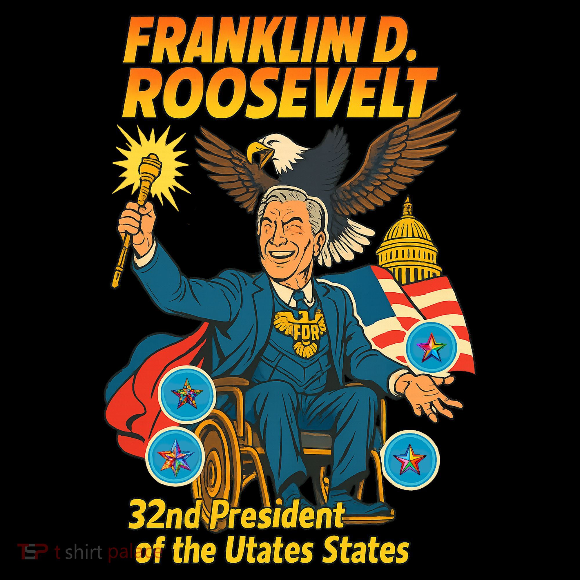 Franklin D Roosevelt The Presidential Chronicles Baby Bodysuit