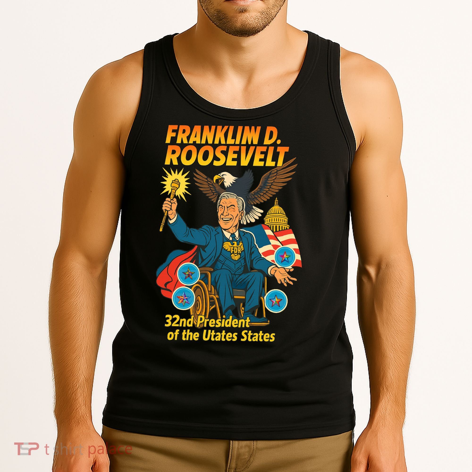 Franklin D Roosevelt The Presidential Chronicles Tank Top