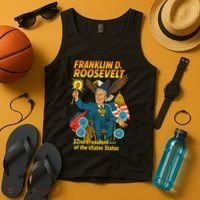 Franklin D Roosevelt The Presidential Chronicles Tank Top thumb 4