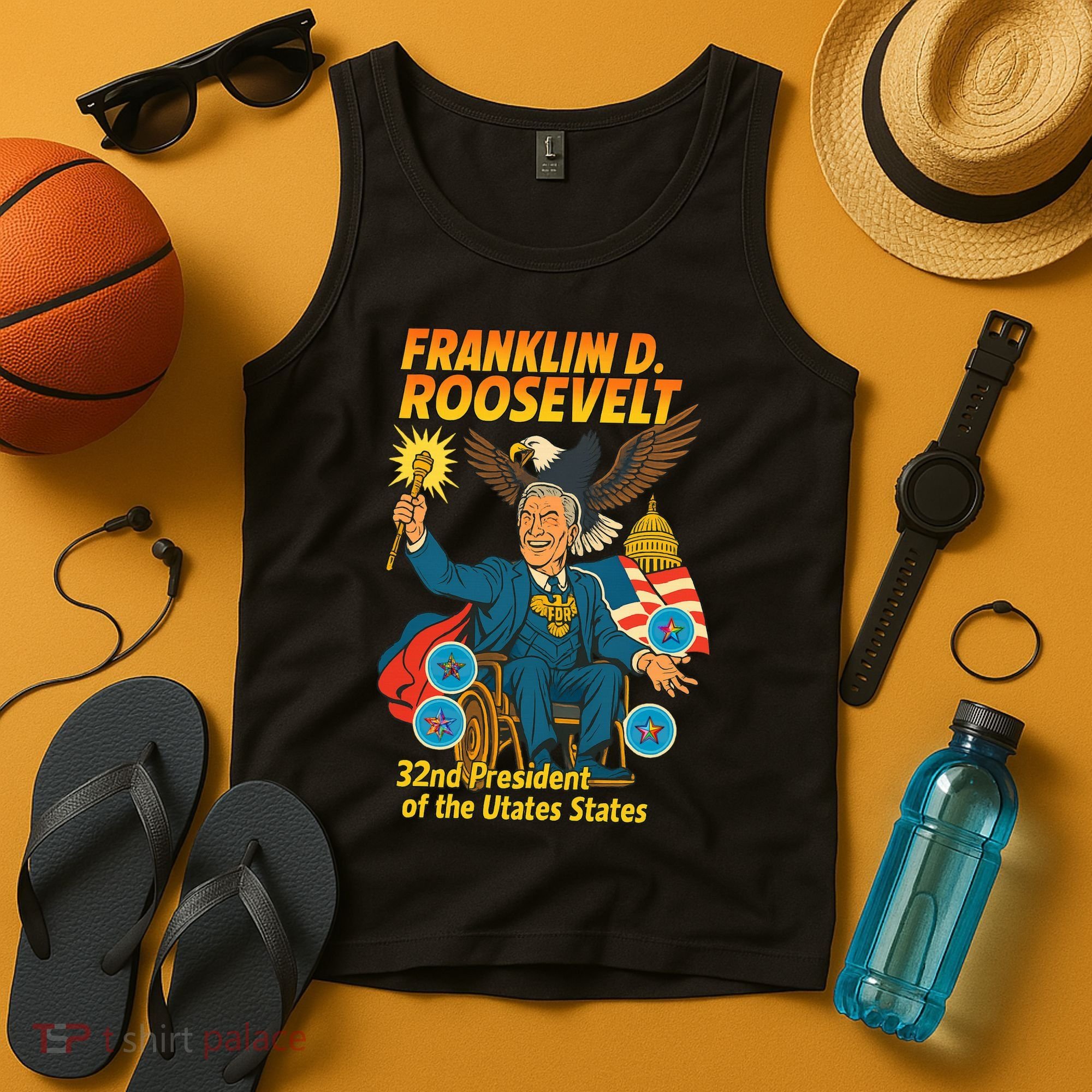 Franklin D Roosevelt The Presidential Chronicles Tank Top