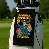 Franklin D Roosevelt The Presidential Chronicles Golf Towel thumb 2