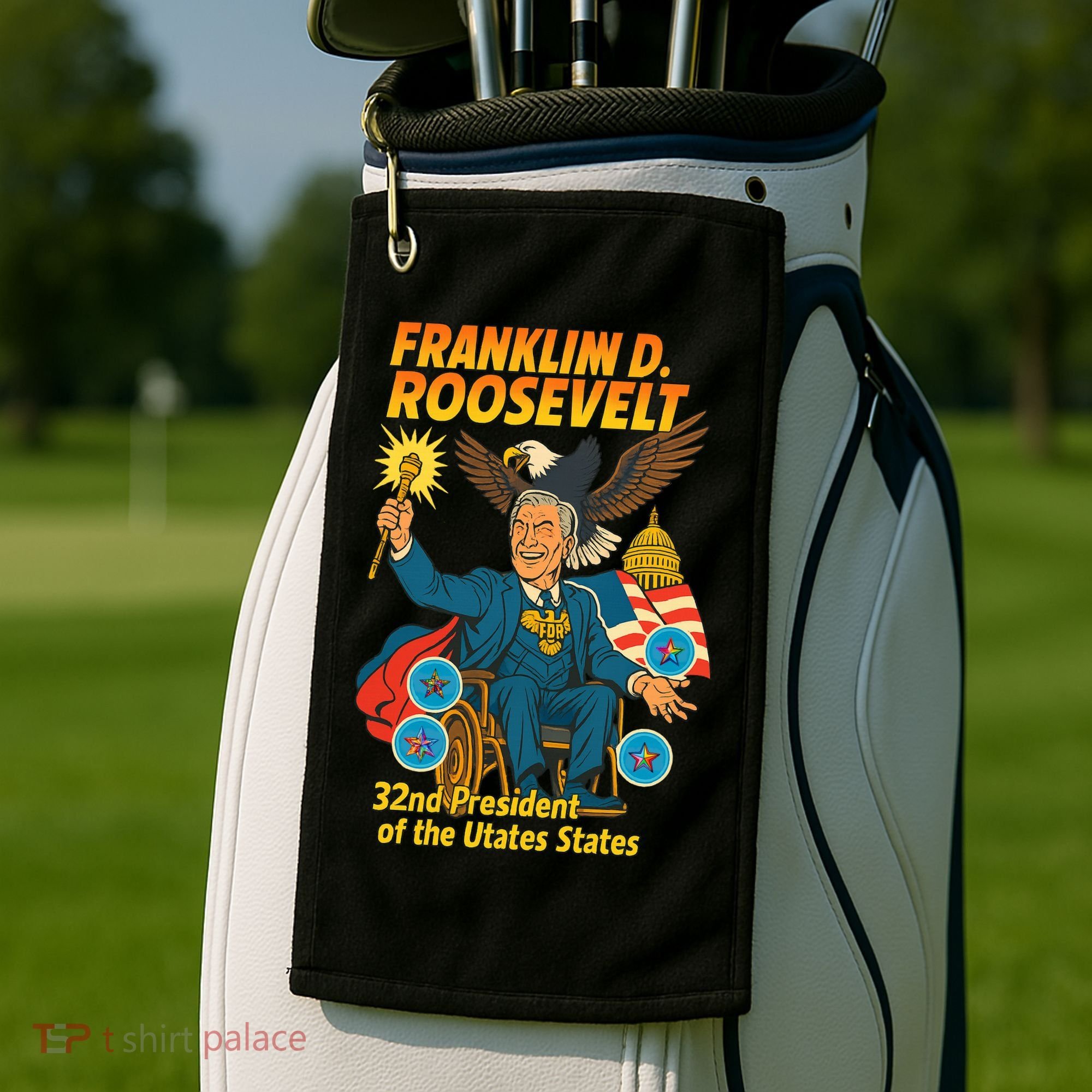 Franklin D Roosevelt The Presidential Chronicles Golf Towel