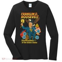 Franklin D Roosevelt The Presidential Chronicles Women's Long Sleeve Shirt thumb 0