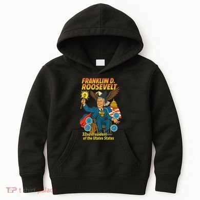 Franklin D Roosevelt The Presidential Chronicles Kids Hoodie