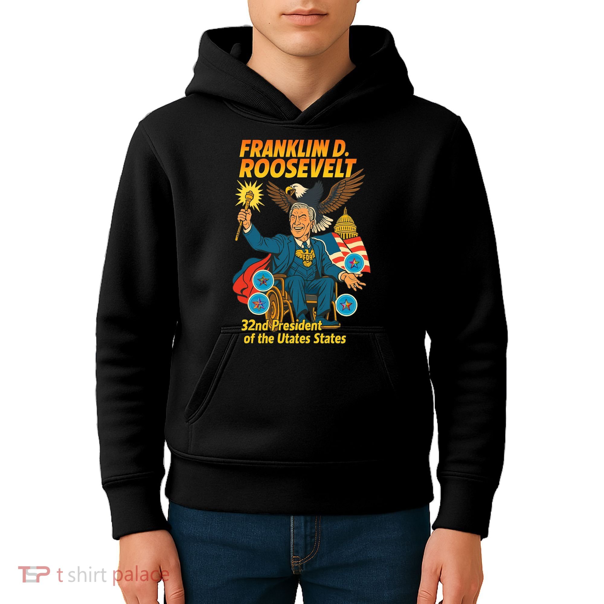 Franklin D Roosevelt The Presidential Chronicles Kids Hoodie
