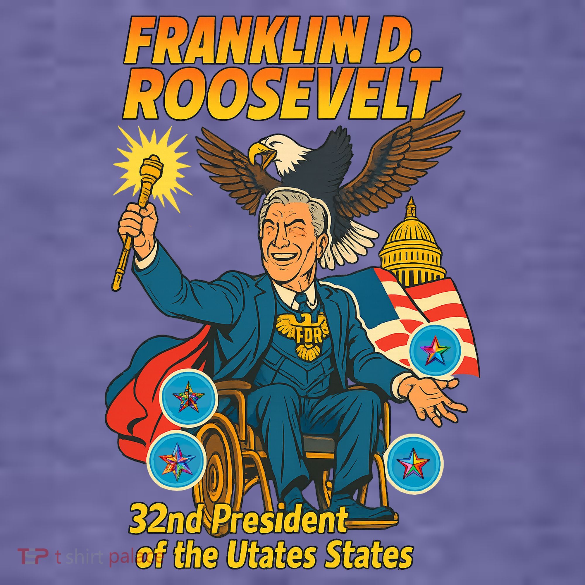 Franklin D Roosevelt The Presidential Chronicles T-Shirt